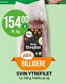 Kiwi Folkets Svin Ytrefilet tilbud