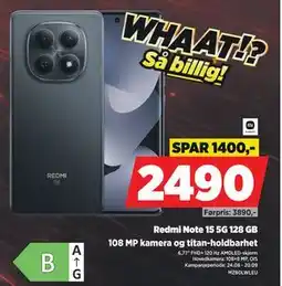 POWER Redmi Note 15 5G 128 GB tilbud