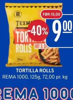 Rema 1000 TORTILLA ROLLS tilbud