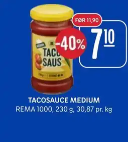 Rema 1000 TACOSAUCE MEDIUM tilbud