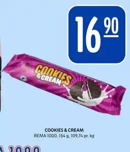 Rema 1000 COOKIES & CREAM tilbud