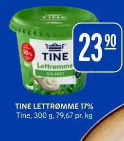Rema 1000 TINE LETTRØMME 17% tilbud