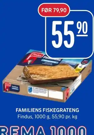Rema 1000 FAMILIENS FISKEGRATENG tilbud
