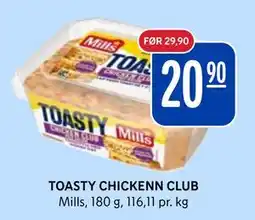 Rema 1000 TOASTY CHICKENN CLUB tilbud