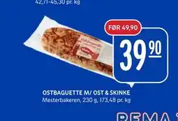 Rema 1000 OSTBAGUETTE M/ OST & SKINKE tilbud