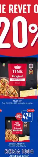 Rema 1000 ORIGINAL REVET OST tilbud