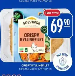 Rema 1000 CRISPY KYLLINGFILET tilbud