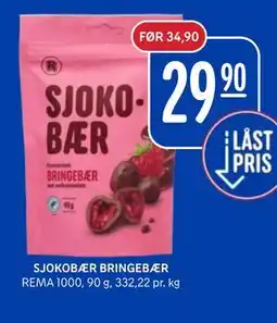 Rema 1000 SJOKOBÆR BRINGEBÆR tilbud