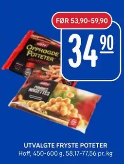 Rema 1000 UTVALGTE FRYSTE POTETER tilbud