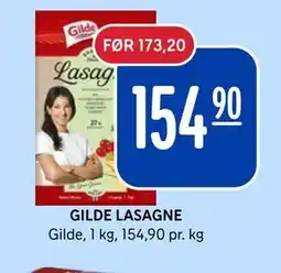 Rema 1000 GILDE LASAGNE tilbud