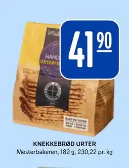 Rema 1000 KNEKKEBRØD URTER tilbud