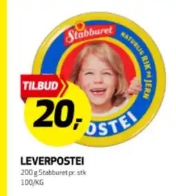 Bunnpris LEVERPOSTEI tilbud
