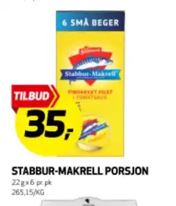Bunnpris STABBUR-MAKRELL PORSJON tilbud