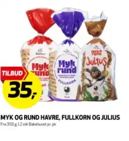 Bunnpris MYK OG RUND HAVRE, FULLKORN OG JULIUS tilbud