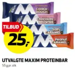 Bunnpris UTVALGTE MAXIM PROTEINBAR tilbud