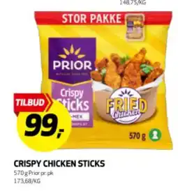 Bunnpris CRISPY CHICKEN STICKS tilbud