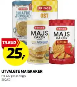 Bunnpris UTVALGTE MAISKAKER tilbud
