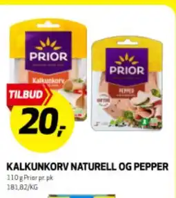 Bunnpris KALKUNKORV NATURELL OG PEPPER tilbud