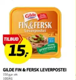 Bunnpris GILDE FIN & FERSK LEVERPOSTEI tilbud