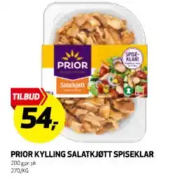 Bunnpris PRIOR KYLLING SALATKJØTT SPISEKLAR tilbud