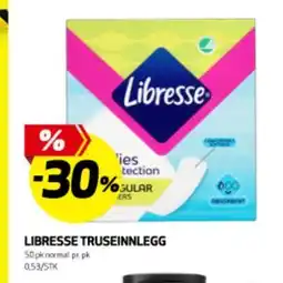 Bunnpris LIBRESSE TRUSEINNLEGG tilbud