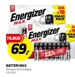 Bunnpris BATTERI MAX tilbud