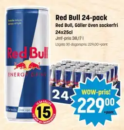 Eurocash Red Bull 24-pack tilbud