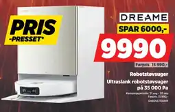 POWER Dreame Ultraslank robotstøvsuger tilbud