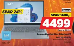 POWER Lenovo IdeaPad Slim 3 Bærbar PC tilbud