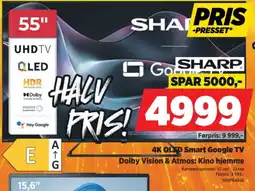 POWER Sharp 4k Qled Smart Google Tv tilbud