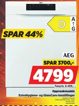 POWER AEG oppvaskmaskin tilbud