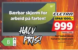 POWER Eletra 15,6" bærbar skjerm tilbud