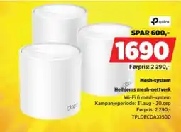 POWER tp-link deco Helhjems mesh-nettverk tilbud