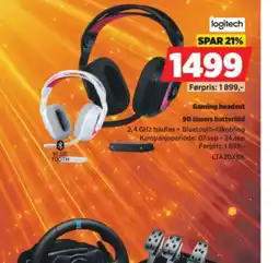 POWER Logitech Gaming headset tilbud