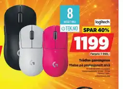 POWER Logitech Trådløs gamingmus tilbud