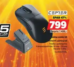 POWER Cepter gaming combo kit tilbud