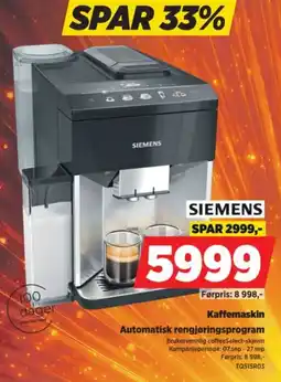 POWER Siemens Kaffemaskin tilbud