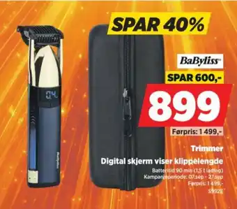 POWER BabyLiss Trimmer tilbud
