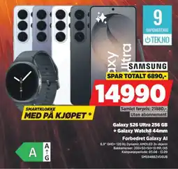 POWER Samsung Galaxy S26 Ultra 256 GB + Galaxy Watch8 44mm tilbud