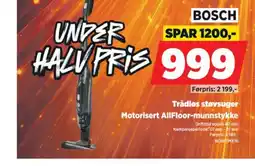 POWER Bosch Trådløs støvsuger Motorisert AllFloor-munnstykke tilbud