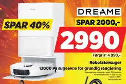 POWER Dreame robotstøvsuger tilbud