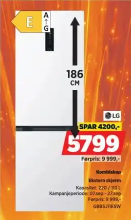 POWER LG Kombiskap tilbud