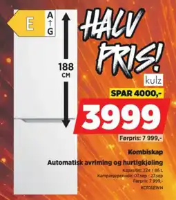 POWER kulz Kombiskap tilbud