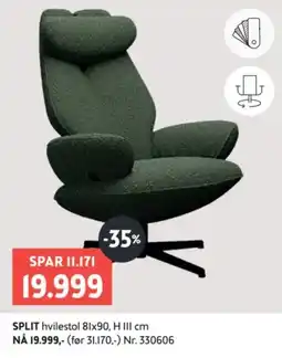 Bohus Split hvilestol tilbud