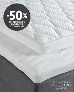 Bohus Signature Collection Sleeping SCS Softflex og Naturlatex Overmadrass tilbud