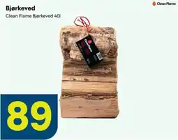 Maxbo Clean Flame Bjørkeved tilbud