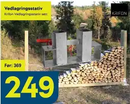 Maxbo Krifon Vedlagringsstativ sett tilbud