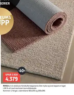 Bohus Rossa teppeserie tilbud