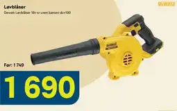 Maxbo DeWalt Løvblåser 18v xr uten batteri dcv100 tilbud