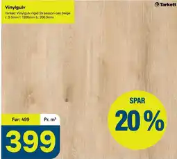Maxbo Tarkett Vinylgulv rigid 55 season oak beige tilbud